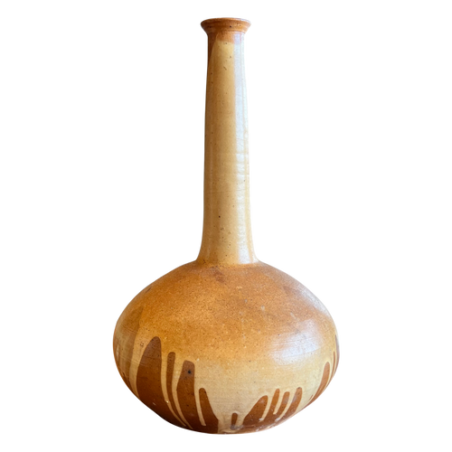French Studio Pottery Drip Vase
