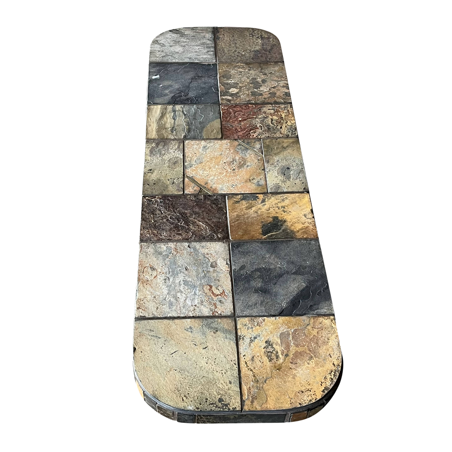 Mixed Stone Tile Console Table