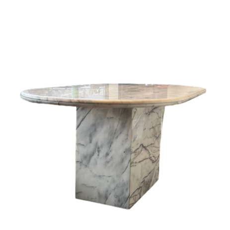 Pedestal Base Marble Dining Table