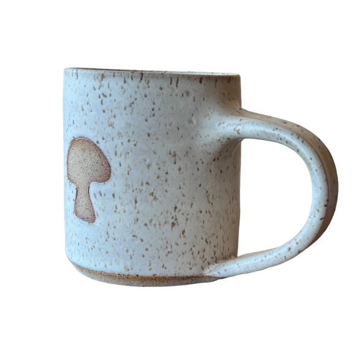 Handmade Speckled Ceramic Mushroom Mug