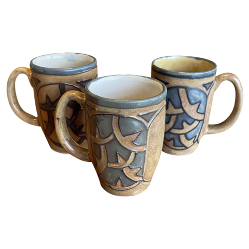 HB Quimper Odetta French Pottery Mugs