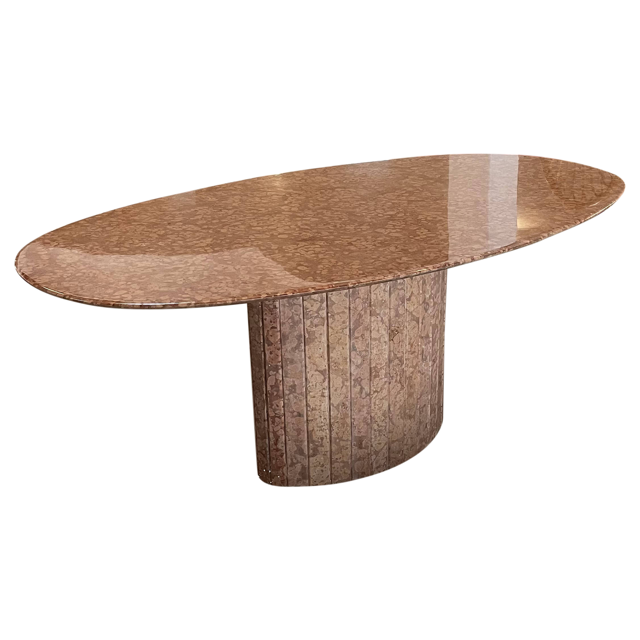 Rust Italian Marble Dining Table Pop Up Home
