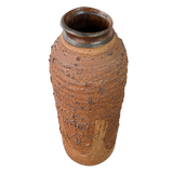 Textured Carved Studio Pottery Vase