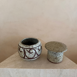 Scrollwork Pottery Butter Bell