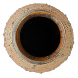 Textured Carved Studio Pottery Vase