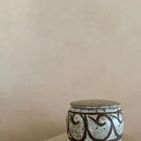 Scrollwork Pottery Butter Bell