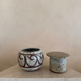 Scrollwork Pottery Butter Bell