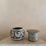 Scrollwork Pottery Butter Bell