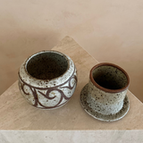 Scrollwork Pottery Butter Bell