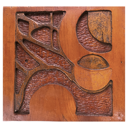 Vintage 3 Piece Carved Wood Wall Hanging
