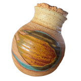 Set of Four Cork Lidded Studio Pottery Canisters