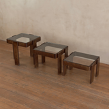 1960s Frattini Sculptural Nesting Tables, Set of 3