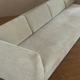 Thayer Coggin Sculptural Sofa in Cream Velvet