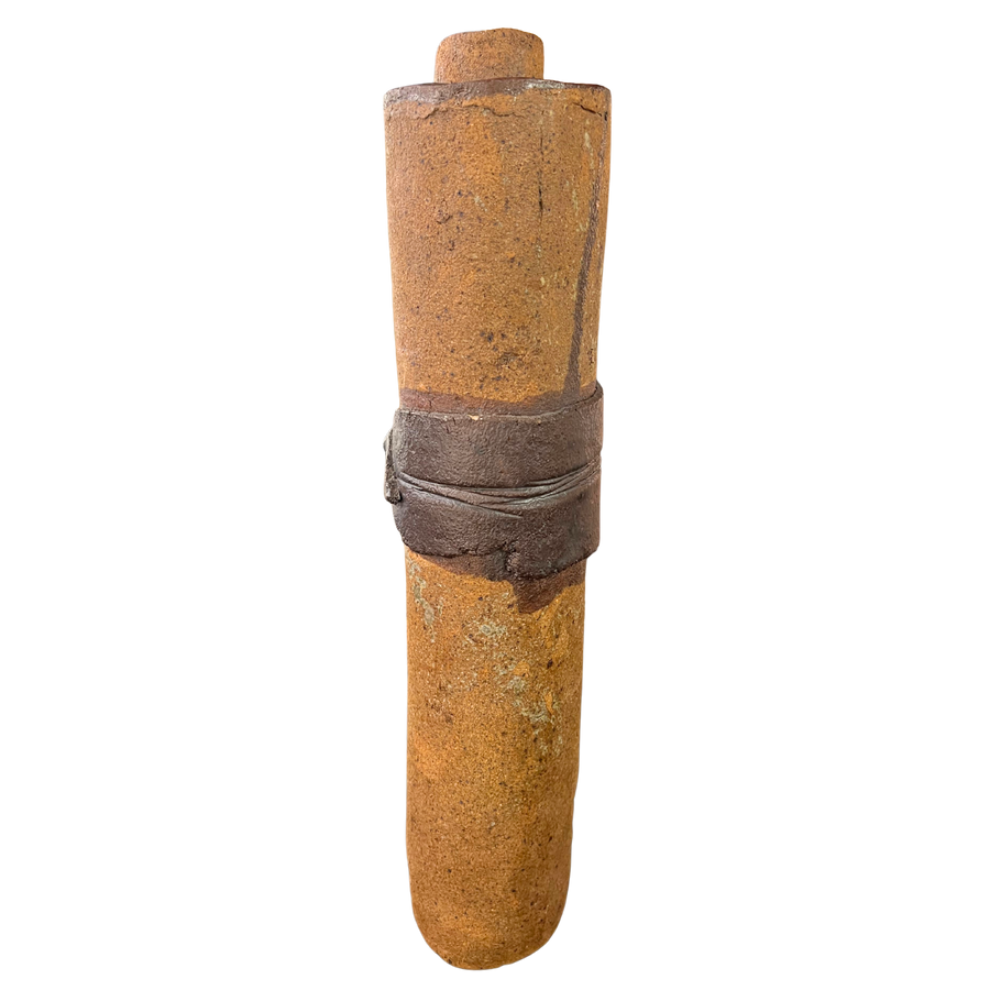 Stoneware Vessel with Belted Detail