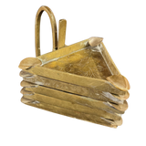 Set of 5 Etched Triangular Ashtrays