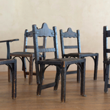 Set of 8 Monumental Spanish Colonial Dining Chairs