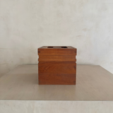 Vintage Cubist Wood Ice Box
