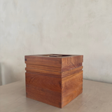 Vintage Cubist Wood Ice Box