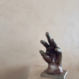 Glazed Ceramic Hand Sculpture