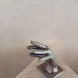 Glazed Ceramic Hand Sculpture