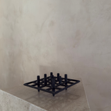 Vintage Industrial Grid Candleholder