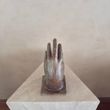 Glazed Ceramic Hand Sculpture