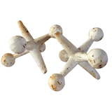 Pair of Ivory Cast Iron Jacks
