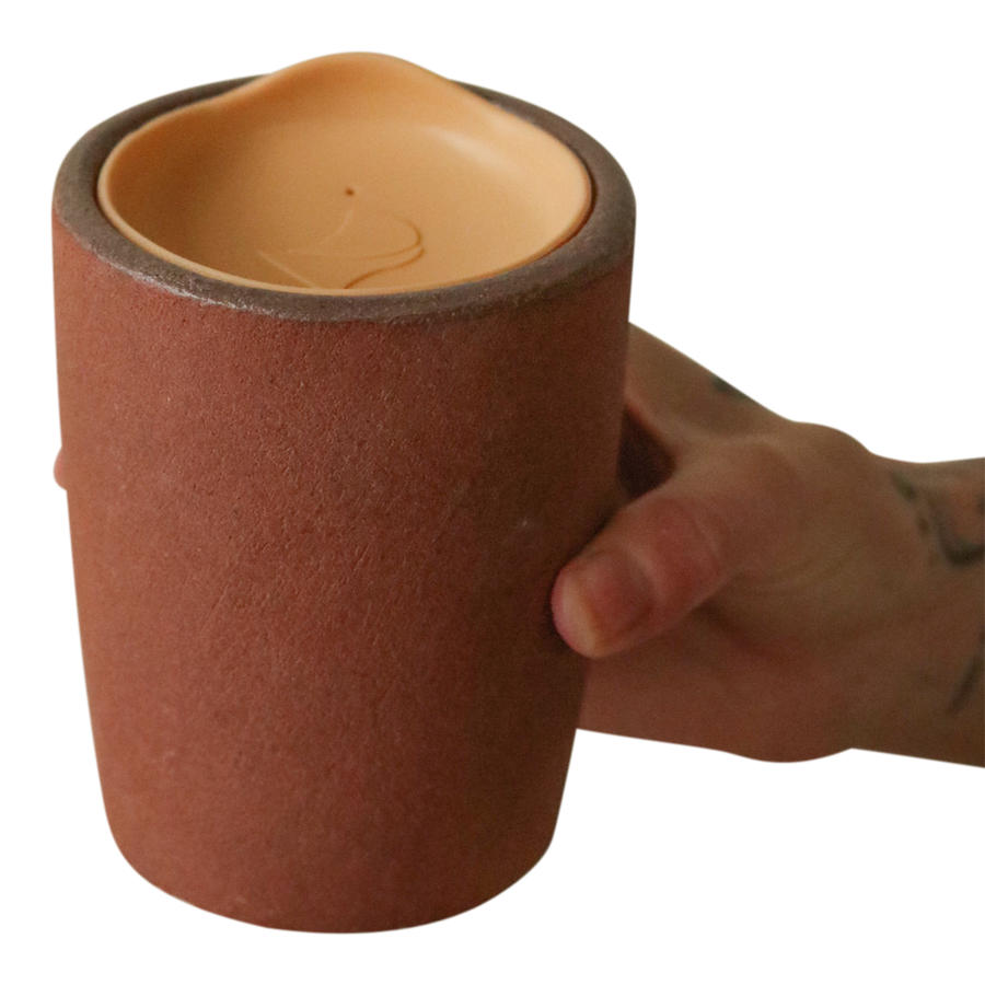 12 oz Red Earth Ancient Travel Mug with Lid