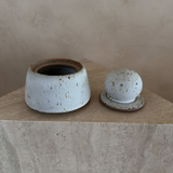 MH STUDIO - Alabaster White Stash Jars: Small