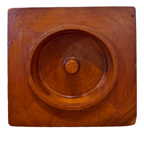 Square Carved Wood Relief Block