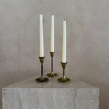 Small Graduated Brass Candlesticks, Set of 3