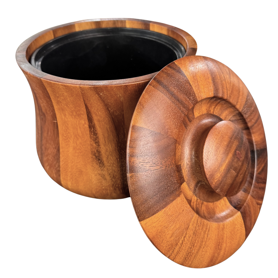 Wood MCM Ice Bucket