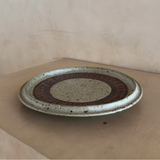 1960's Speckled Glaze Stoneware Charger
