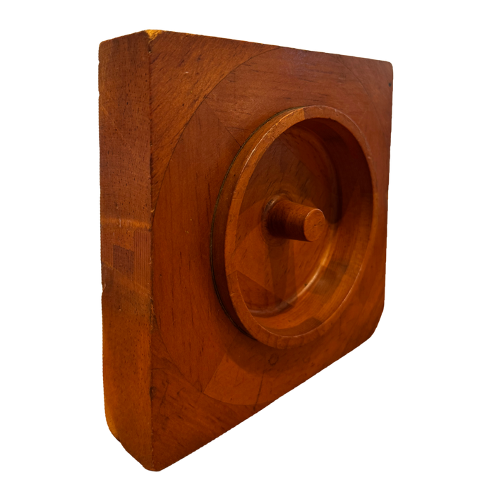 Square Carved Wood Relief Block