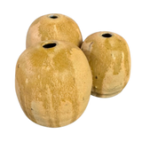 Trio of Drip Glaze Ceramic Bud Vases