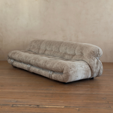 Oatmeal Afra & Tobia Scarpa 'Soriana' Sofa, 1970's