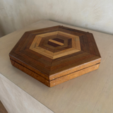 Vintage Hexagonal Hinged Box