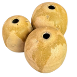 Trio of Drip Glaze Ceramic Bud Vases