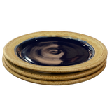 Blue Glazed Ceramic Plate