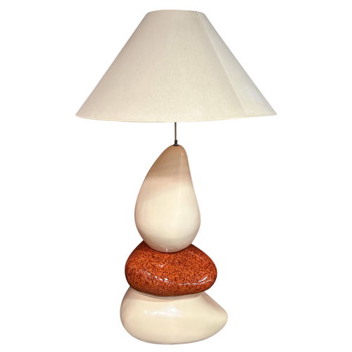 Ceramic Pebble Floor Lamp by Francois Chatain