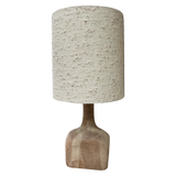 French Ceramic Lamp with Textural Shade