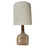 French Ceramic Lamp with Textural Shade