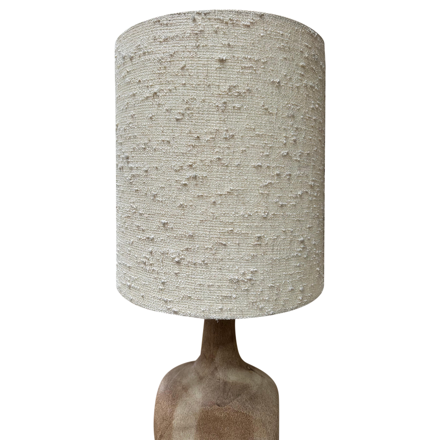 French Ceramic Lamp with Textural Shade