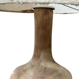 French Ceramic Lamp with Textural Shade