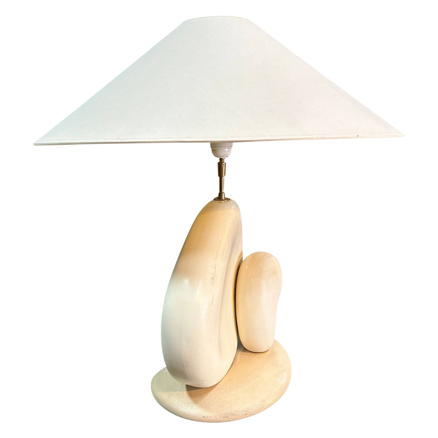 Ceramic Pebble Table Lamp by Francois Chatain