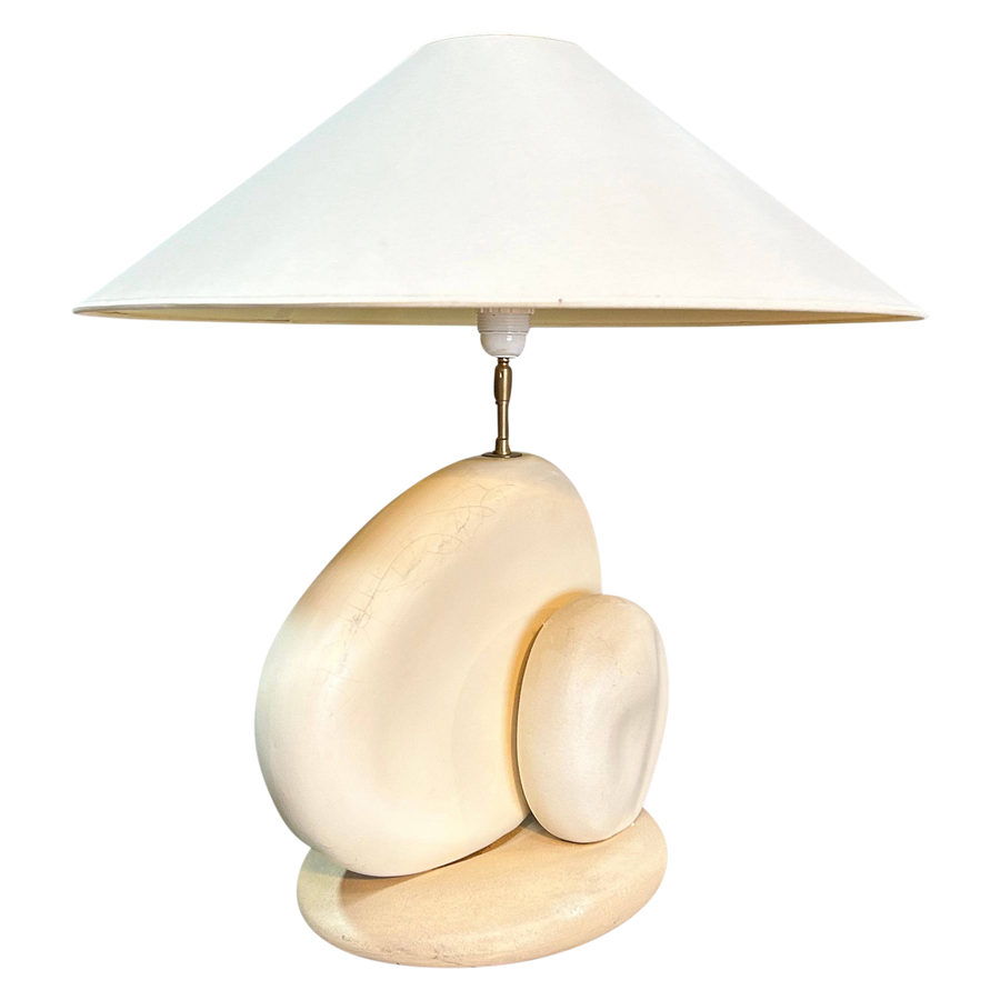 Ceramic Pebble Table Lamp by Francois Chatain