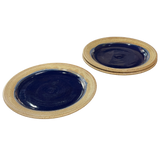 Blue Glazed Ceramic Plate