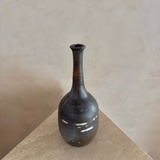 Rustic Long Neck Ceramic Bottle Vase