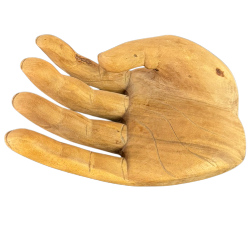 Hand Carved Wooden Hand Sculpture