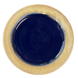 Blue Glazed Ceramic Plate